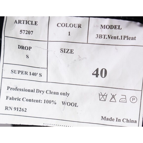 Mantoni Super 140s Mens 40s Wool Blue Striped Blazer Jacket 3 button EUC - Picture 13 of 13